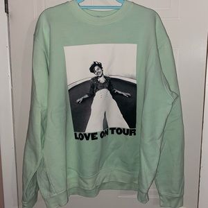 Harry Styles Love On Tour Mint Green Sweatshirt